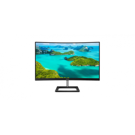 Philips E-line 272E1CA - LED monitor - curved - 27" - 1920 x 1080 Full HD (1080p) @ 75 Hz - VA - 250 cd / m² - 3000:1 - 4 ms - HDMI, VGA, DisplayPort - speakers - textured black - 6