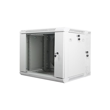 Lanberg - Rack cabinet - wall mountable - grey, RAL 7035 - 9U - 19" - 1