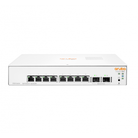 HPE Aruba Instant On 1930 8G 2SFP Switch - Switch - L3 - Managed - 8 x 10 / 100 / 1000 + 2 x Gigabit SFP - desktop - 2