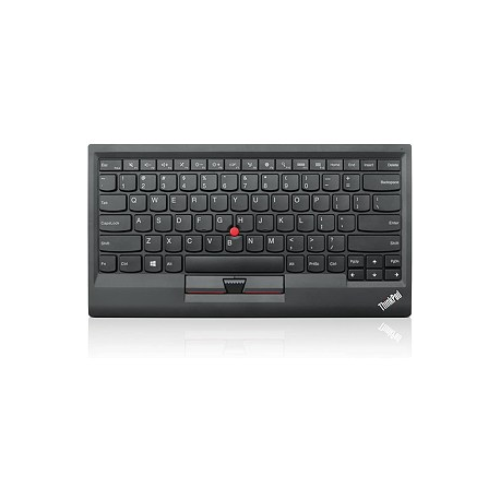 Lenovo ThinkPad TrackPoint Keyboard II - Keyboard - with Trackpoint - wireless - 2.4 GHz, Bluetooth 5.0 - US / Europe - key switch: Scissor-Key - pure black - for IdeaPad 3 14; 3 15IML05; ThinkPad L13 Gen 2; Yoga 7 14; Yoga Slim 7 Pro 14ACH5 OD - 0