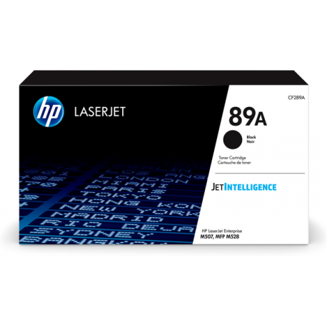 HP 89A - Black - original - LaserJet - toner cartridge (CF289A) - for LaserJet Enterprise M507, MFP M528; LaserJet Enterprise Flow MFP M528 - 14