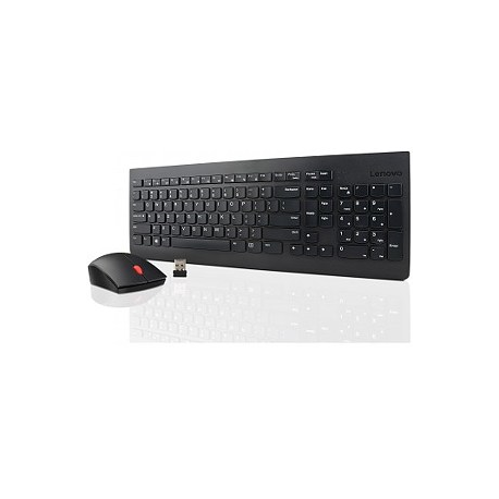 Lenovo Essential Wireless Combo - Keyboard and mouse set - wireless - 2.4 GHz - Swedish / Finnish - for ThinkCentre M75q Gen 2; M75s Gen 2; M75t Gen 2; M90q Gen 2; ThinkStation P340 - 2