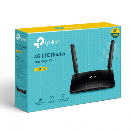TP-Link TL-MR150 - Wireless router - WWAN - 4-port switch - 802.11b / g / n - 2.4 GHz - 3