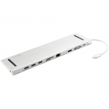 Sandberg USB-C 10-in-1 Docking Station - Docking station - USB-C - VGA, HDMI - GigE - 2