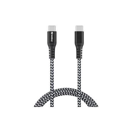 Sandberg Survivor - USB cable - USB-C (M) to USB-C (M) - 1 m - 2