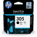 HP 305 - 2 ml - black - original - ink cartridge - for Deskjet 1255, 23XX, 27XX, 41XX; DeskJet Plus 41XX; Envy 60XX, 6420; ENVY Pro 64XX