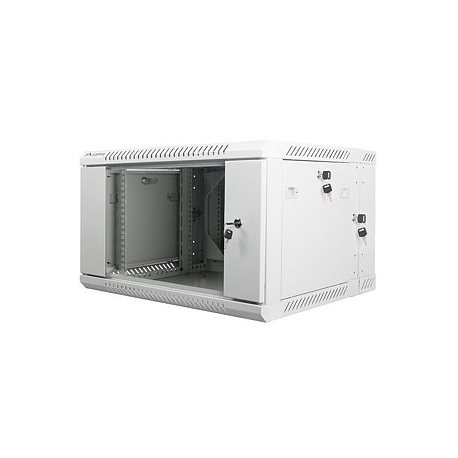 Lanberg - Rack cabinet - wall mountable - grey, RAL 7035 - 6U - 19" - 0