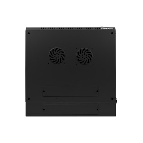 Lanberg - Rack cabinet - wall mountable - black, RAL 9004 - 9U - 19" - 4