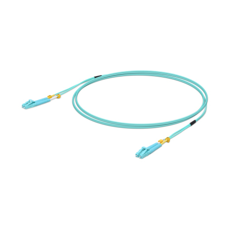 Ubiquiti UniFi - Patch cable - LC multi-mode (M) to LC multi-mode (M) - 5 m - fibre optic - duplex - 50  /  125 micron - OM3 - turquoise - 2