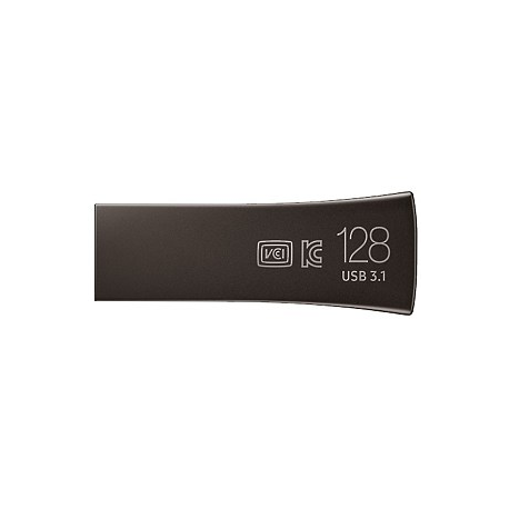 Samsung BAR Plus MUF-128BE4 - USB flash drive - 128 GB - USB 3.1 Gen 1 - titan grey - 7