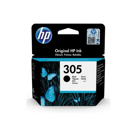 HP 305 - 2 ml - black - original - ink cartridge - for Deskjet 1255, 23XX, 27XX, 41XX; DeskJet Plus 41XX; Envy 60XX, 64XX; ENVY Pro 64XX - 1