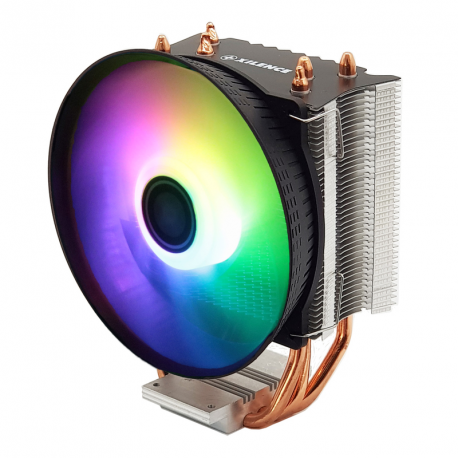 Xilence Performance C Series M403PRO.ARGB - Processor cooler - (for: LGA1156, AM2, AM2+, AM3, LGA1155, AM3+, LGA2011, FM1, FM2, LGA1150, FM2+, LGA1151, AM4, LGA2066, LGA1200) - aluminium - 120 mm - 0
