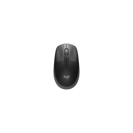 Logitech M190 - Mouse - optical - 3 buttons - wireless - USB wireless receiver - charcoal - 0