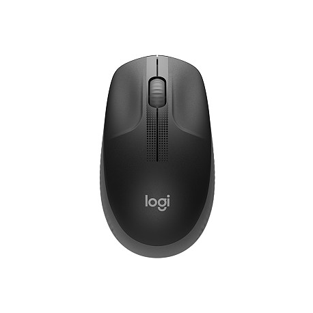 Logitech M190 - Mouse - optical - 3 buttons - wireless - USB wireless receiver - charcoal - 2