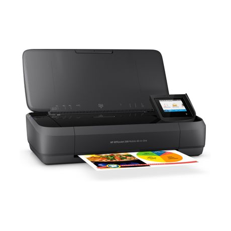HP Officejet 250 Mobile All-in-One - Multifunction printer - colour - ink-jet - Legal (216 x 356 mm) (original) - A4 / Legal (media) - up to 8 ppm (copying) - up to 10 ppm (printing) - 50 sheets - USB 2.0, USB host, Wi-Fi - 14