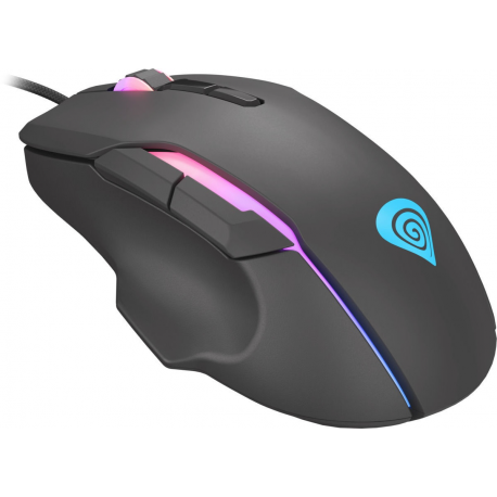Genesis Xenon 220 - Mouse - ergonomic - optical - 7 buttons - wired - USB - black - 2