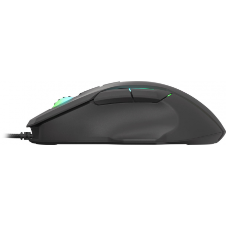 Genesis Xenon 220 - Mouse - ergonomic - optical - 7 buttons - wired - USB - black - 4