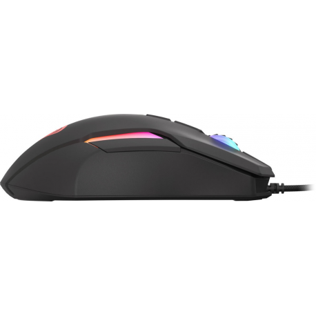 Genesis Xenon 220 - Mouse - ergonomic - optical - 7 buttons - wired - USB - black - 7