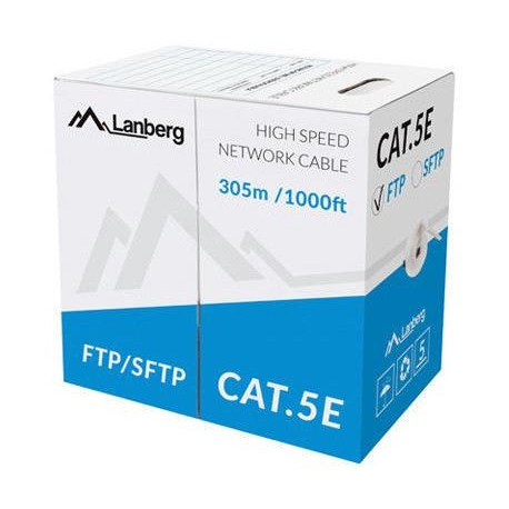 Lanberg - Bulk cable - 305 m - SFTP - CAT 5e - solid - grey, RAL 7035 - 0