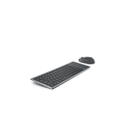 Dell Multi-Device Wireless Keyboard and Mouse Combo KM7120W - Keyboard and mouse set - wireless - 2.4 GHz, Bluetooth 5.0 - QWERTY - Pan Nordic - titan grey - 0