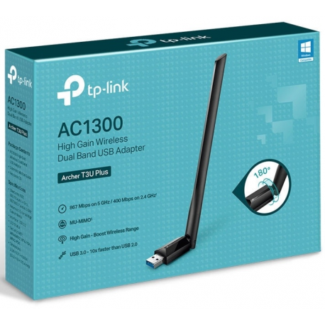 TP-Link Archer T3U Plus - network adapter - USB 3.0 - 2