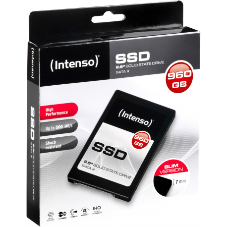 Intenso High - Solid state drive - 960 GB - internal - 2.5" - SATA 6Gb/s - 1