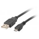 Lanberg - USB cable - USB (M) to Micro-USB Type B (M) - USB 2.0 - 1.8 m - black