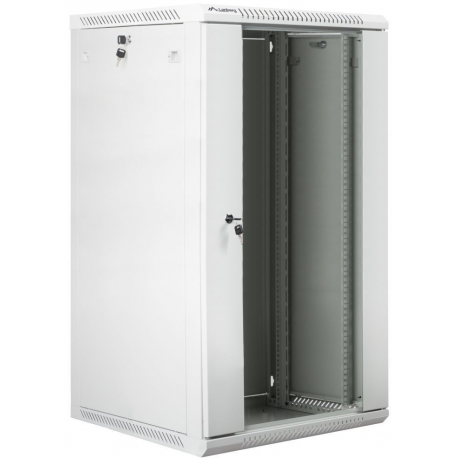 Lanberg - Rack cabinet - wall mountable - grey, RAL 7035 - 22U - 19" - 0