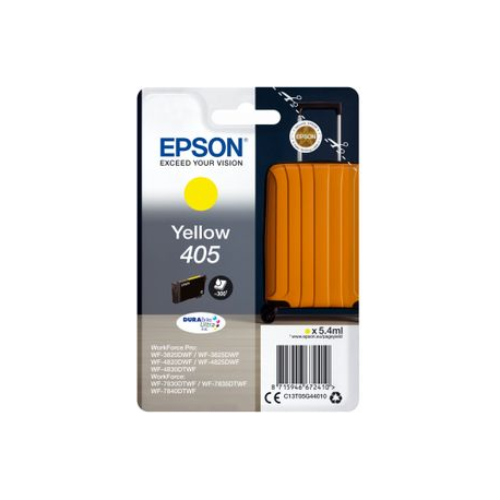 Epson 405 - 5.4 ml - yellow - original - ink cartridge - for WorkForce WF-7310, 7830, 7835, 7840; WorkForce Pro WF-3820, 3825, 4820, 4825, 4830, 7840 - 0