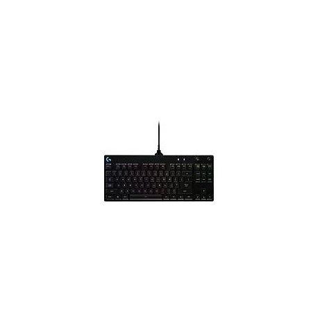 Logitech G Pro Mechanical Gaming Keyboard - Keyboard - backlit - USB - Pan Nordic - key switch: GX Blue Clicky - black - 0