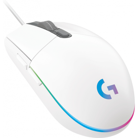 Logitech Gaming Mouse G203 LIGHTSYNC - Mouse - optical - 6 buttons - wired - USB - white - 4