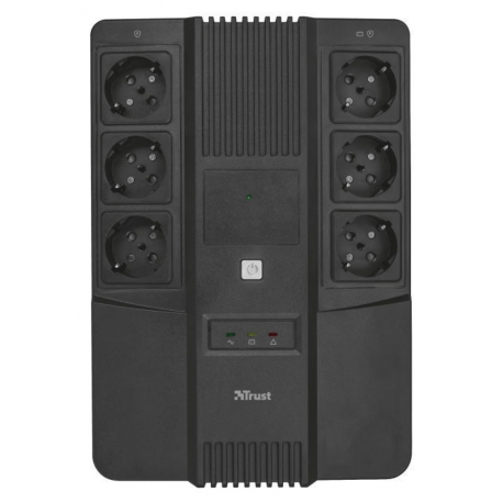 Trust Maxxon - UPS - AC 220-240 V - 800 VA - 7 Ah - output connectors: 6 - 1