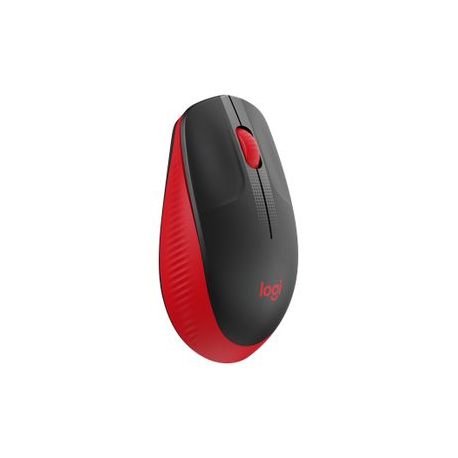 Logitech M190 - Mouse - optical - 3 buttons - wireless - USB wireless receiver - red - 0