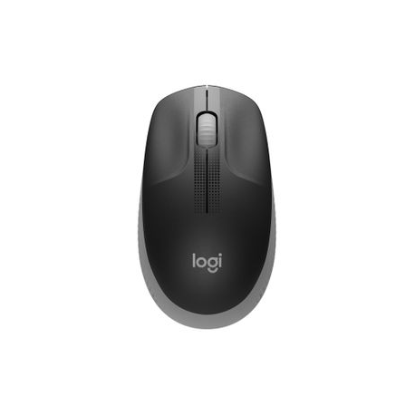 Logitech M190 - Mouse - optical - 3 buttons - wireless - USB wireless receiver - mid grey - 3