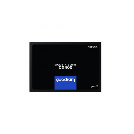 GOODRAM CX400 - Gen 2 - SSD - 512 GB - internal - 2.5" - SATA 6Gb / s - 6