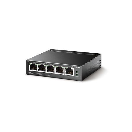 TP-Link TL-SF1005LP - V1 - switch - unmanaged - 5 x 10/100 (4 PoE) - desktop, wall-mountable - PoE (41 W) - 2