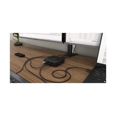 i-Tec USB-C Dual Display Docking Station with Power Delivery - Docking station - USB-C  /  Thunderbolt 3 - DP - GigE - 6