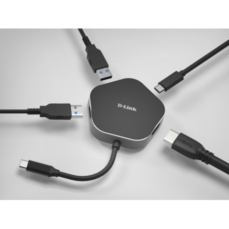 D-Link DUB-M420 - Docking station - USB-C / Thunderbolt 3 - HDMI - 3