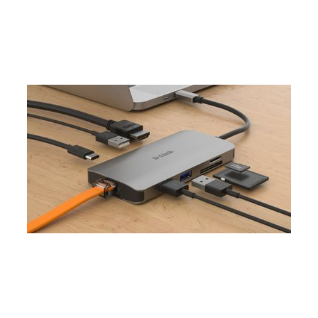 D-Link DUB-M810 - Docking station - USB-C / Thunderbolt 3 - HDMI - GigE - 4