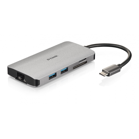 D-Link DUB-M810 - Docking station - USB-C / Thunderbolt 3 - HDMI - GigE - 8
