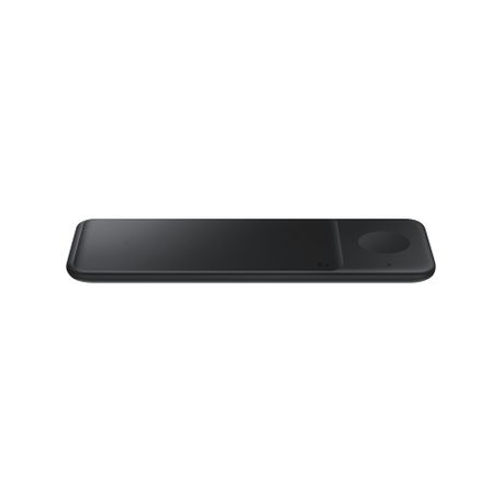 Samsung Wireless Charger Trio EP-P6300 - Wireless charging pad + AC power adapter - Fast Charge - black - for Galaxy Buds Live, Buds+, Note20, S20, S20 5G, S20+ 5G, Watch 3, Z Flip 5G, Z Fold2 5G - 0