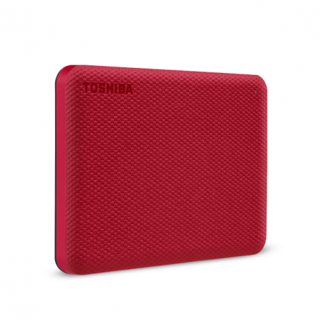 Toshiba Canvio Advance - Hard drive - 1 TB - external (portable) - 2.5" - USB 3.2 Gen 1 - red - 2