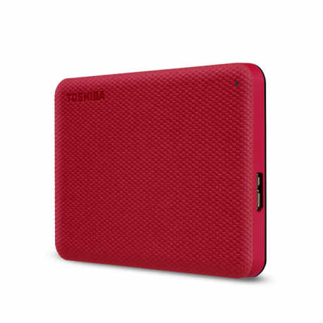 Toshiba Canvio Advance - Hard drive - 4 TB - external (portable) - 2.5" - USB 3.2 Gen 1 - red - 1