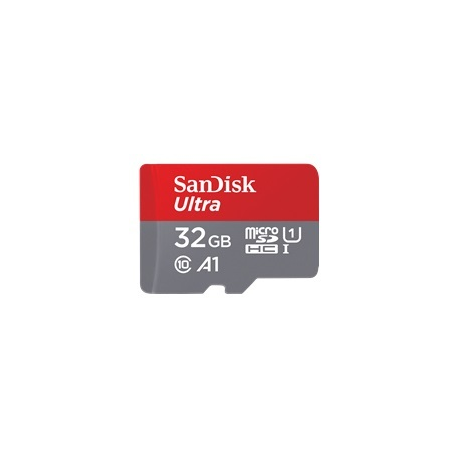 SanDisk Ultra - Flash memory card (microSDHC to SD adapter included) - 32 GB - A1  /  UHS-I U1  /  Class10 - microSDHC UHS-I - 0