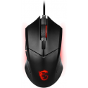 MSI Clutch GM08 - Mouse - right and left-handed - optical - 6 buttons - wired - USB - black
