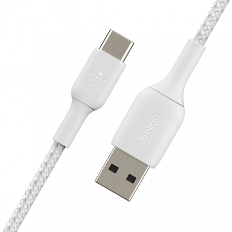 Belkin BOOST CHARGE - USB cable - USB-C (M) to USB (M) - 2 m - white - 1