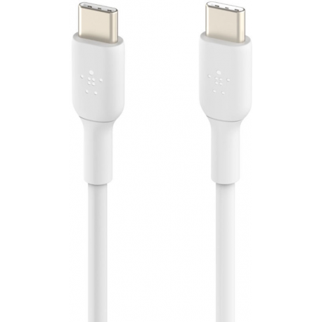 Belkin BOOST CHARGE - USB cable - USB-C (M) to USB-C (M) - 2 m - white - 1