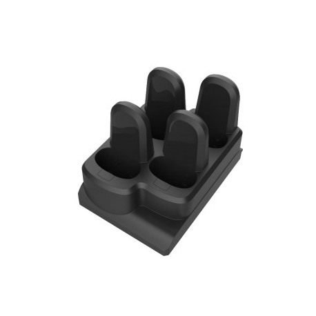 Zebra 4-Slot Device Cradle Adapter Cup - Bar code scanner charging stand - output connectors: 4 - midnight black - for Zebra CS60, CS6080, CS60-HC - 0