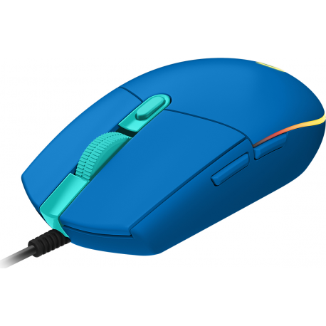 Logitech Gaming Mouse G203 LIGHTSYNC - Mouse - optical - 6 buttons - wired - USB - blue - 1