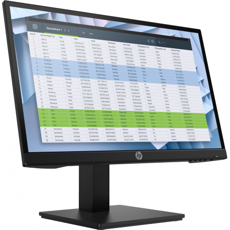HP P22 G4 - P-Series - LED monitor - 21.5" - 1920 x 1080 Full HD (1080p) @ 60 Hz - IPS - 250 cd / m² - 1000:1 - 5 ms - HDMI, VGA, DisplayPort - black - 4